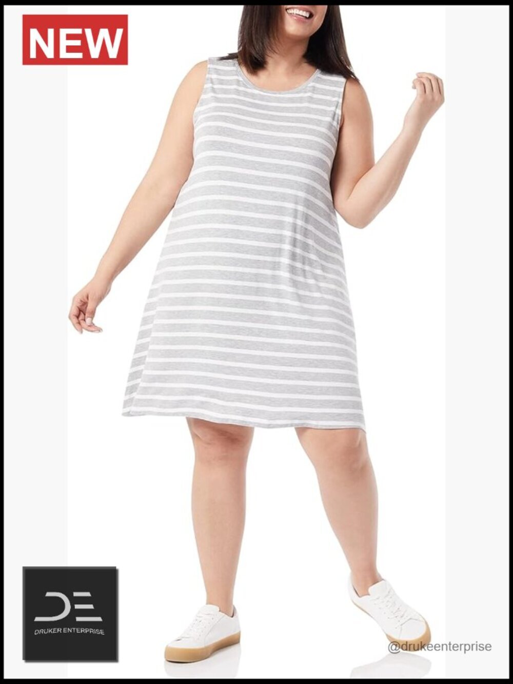 Tank Swing Mini Dress, Sustainably Sourced Rayon Blend